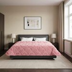 vidaXL Duvet d'été simple Matelassé Rose 220 x 240 cm