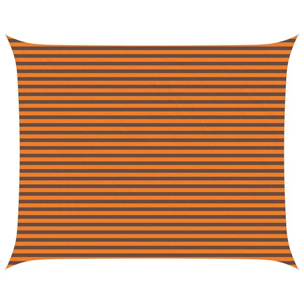vidaXL Voile d'ombre Orange et marron 5 x 4 m 100   polyester Oxford