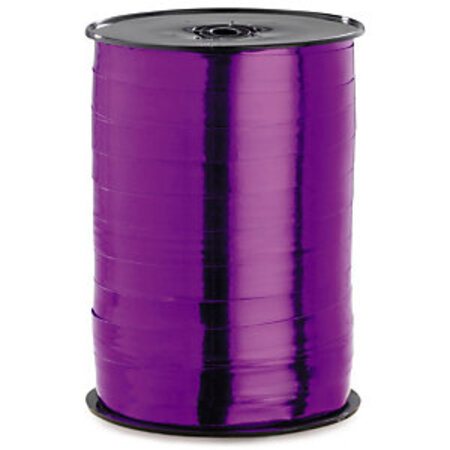Lot de 2: bolduc pour emballage cadeau couleur violet effet miroir