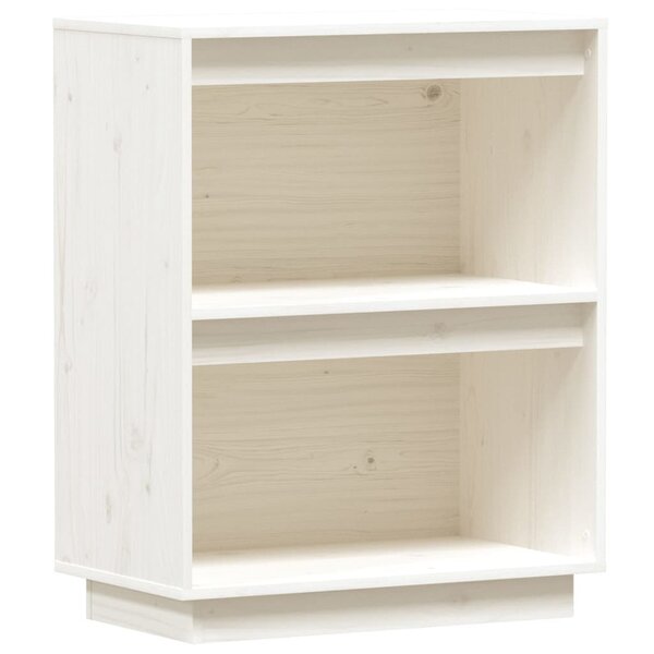 vidaXL Armoire console Blanc 60x34x75 cm Bois de pin solide