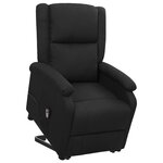 vidaXL Fauteuil Noir Tissu