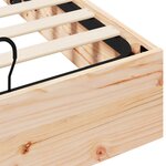 vidaXL Cadre de lit ottoman avec rangement Naturel 140 x 200 cm