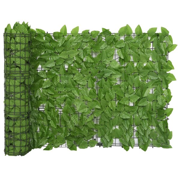 vidaXL Écran de balcon avec feuilles vert 600x75 cm