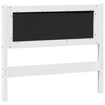 vidaXL Tête de lit Autre Blanc et gris clair 100 cm Bois massif en pin