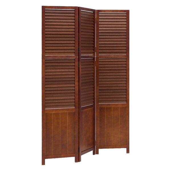 Paravent 3 pans bois marron