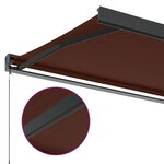 vidaXL Auvent manuel rétractable marron 350x250 cm