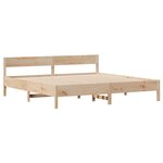 vidaXL Cadre de lit sans matelas 160x200 cm bois massif de pin