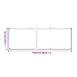 vidaXL Housse de protection plantes avec œillets 1x10 m polyéthylène