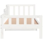 vidaXL Lit de jour sans matelas blanc 80x200 cm bois de pin massif