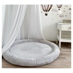 Tapis de jeu nid en peluche Gris clair