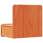 vidaXL Table de chevet avec tiroir Marron cire 44 x 32 5 x 40 cm