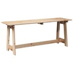 vidaXL Banc extérieur Marron 119 x 35 x 47 cm Bois de pin massif