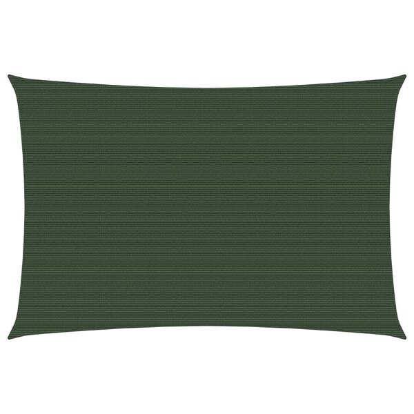 vidaXL Voile d'ombrage 160 g/m² Vert foncé 2x3 5 m PEHD