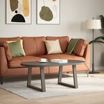 vidaXL Pieds de table basse en forme de V  2 pièces  acier naturel  50 x (42-43 3) cm