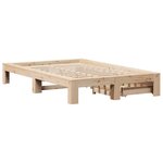 vidaXL Cadre de lit sans matelas 120x200 cm bois de pin massif
