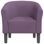 vidaXL Chaise cabriolet violet tissu