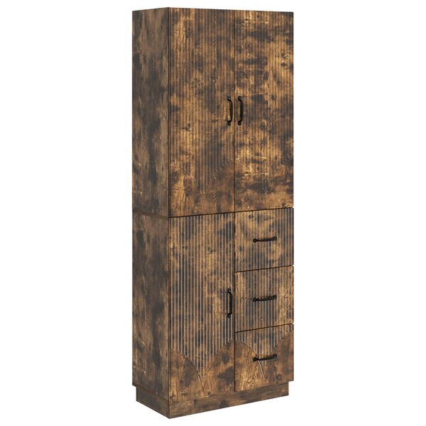 vidaXL Ensemble de Meubles 2 Pièces Chêne fumé Bois d'ingénierie