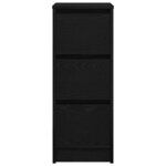 vidaXL Buffet chêne noir 29 5x34x76 cm bois d'ingénierie