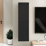 vidaXL Meuble TV Noir 30 5x30x110 cm Bois d’ingénierie