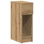 vidaXL Table de chevet avec tiroir chêne artisanal 20x36x60 cm