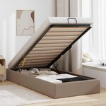 vidaXL Cadre de lit ottoman sans matelas cappuccino 90x190 cm