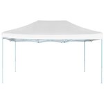 vidaXL Tente de réception pliable 3x4 5 m Blanc