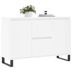 vidaXL Buffet blanc 101 5x35x70 cm bois d'ingénierie