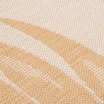 vidaXL Tapis à tissage plat d'extérieur 100x200 cm Motif de feuille