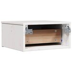 vidaXL Table de chevet Blanc 37 x 35 x 18 5 cm Bois massif en pin