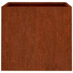 vidaXL Jardinières 2 Pièces 49x47x46 cm acier corten