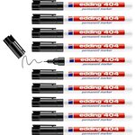 Marqueur Permanent 404 Noir Pointe Ultrafine 0 75 mm x 10 EDDING