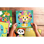 Jeu créatif - Tableaux feutrine à décorer - 6 tableaux - Dès 3 ans - Activité manuelle