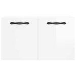 vidaXL Armoire murale Blanc brillant 60x36 5x35 cm Bois d'ingénierie