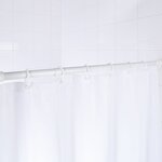 RIDDER Tringle de rideau de douche télescopique 110-185 cm Blanc 55201