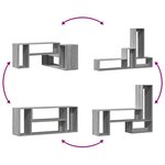 vidaXL Meubles TV 2 Pièces sonoma gris 100x30x50 cm bois d'ingénierie