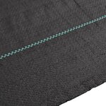vidaXL Membrane anti-mauvaises herbes noir 2x25 m PP