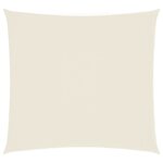 vidaXL Voile de parasol tissu oxford carré 4 5x4 5 m crème