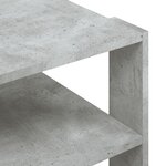 vidaXL Table basse gris béton 59 5x59 5x40 cm bois d'ingénierie