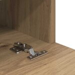 vidaXL Meuble TV mural Montage mural Chêne artisanal 80 x 30 x 30 cm