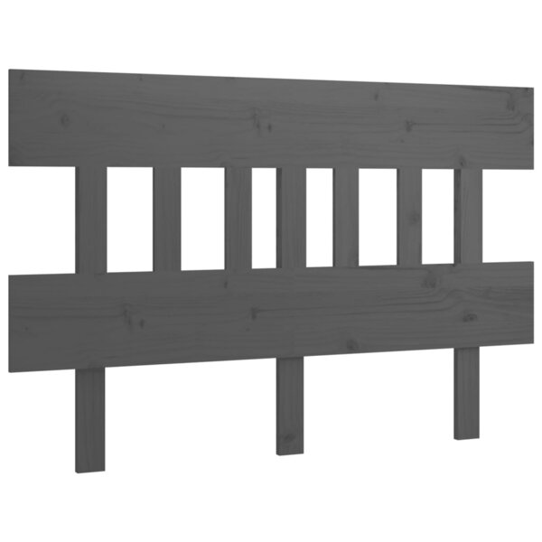 vidaXL Tête de lit Gris 153 5x3x81 cm Bois massif de pin