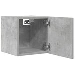 vidaXL Meuble TV mural Gris béton 30 5x30x30 cm