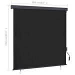 vidaXL Store roulant d'extérieur 160x250 cm Anthracite