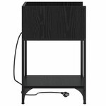vidaXL Armoires de chevet 2 Pièces Chêne noir 40 x 40 x 61 cm