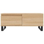 vidaXL Table basse Chêne sonoma 90x50x36 5 cm Bois d'ingénierie