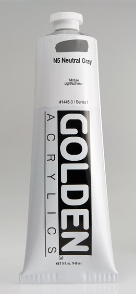 Peinture Acrylic HB Golden I 150ml Gris Neutre n°5
