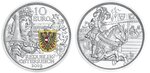 Pièce de monnaie 10 euro Autriche 2019 argent BE – Chevalerie