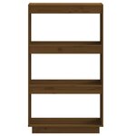 vidaXL Bibliothèque/Séparateur de pièce Marron miel 60x35x103 cm Pin