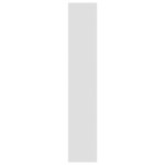 vidaXL Bibliothèque/Séparateur de pièce Blanc brillant bois ingénierie