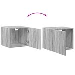 vidaXL Armoire de rangement mince sonoma gris 50x42 5x225 cm