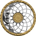 Pièce de monnaie en Argent - Or 10 Dollars g 7 (Ag) - 1 (Au) Millésime 2025 Symbols of Life DREAMCATCHER